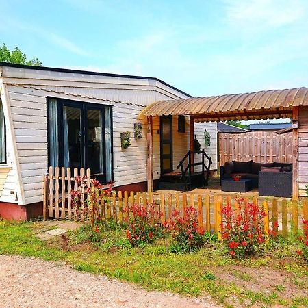 فيلا Anlooفي *Butterfly* Heerlijke Chalet Met Omheinde Tuin In Bosrijke Omgeving. المظهر الخارجي الصورة