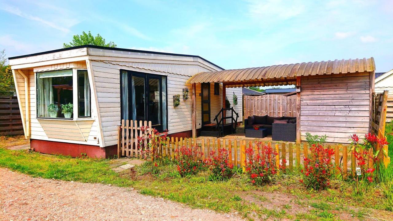 فيلا Anlooفي *Butterfly* Heerlijke Chalet Met Omheinde Tuin In Bosrijke Omgeving. المظهر الخارجي الصورة